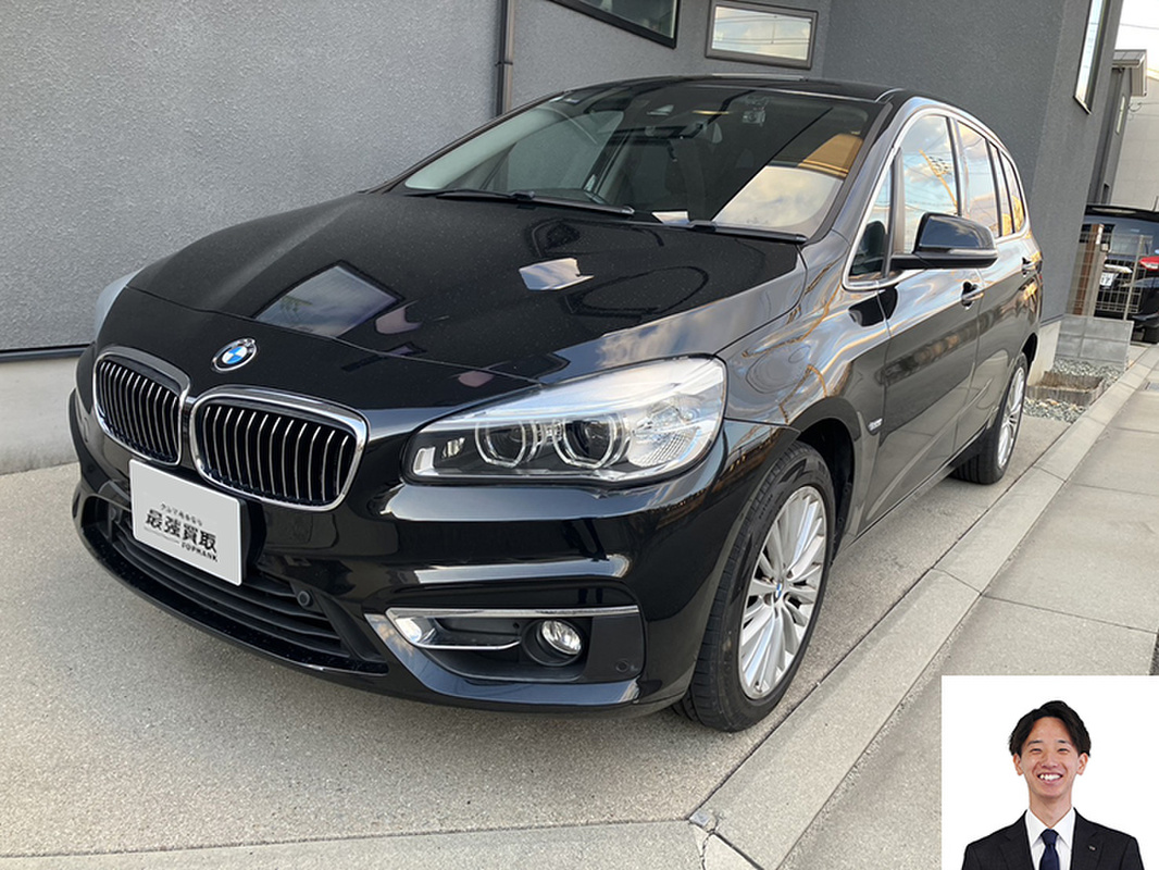 2017 BMW 2シリーズ 218d グランツアラーラグジュアリー 車検R8/10迄買取実績