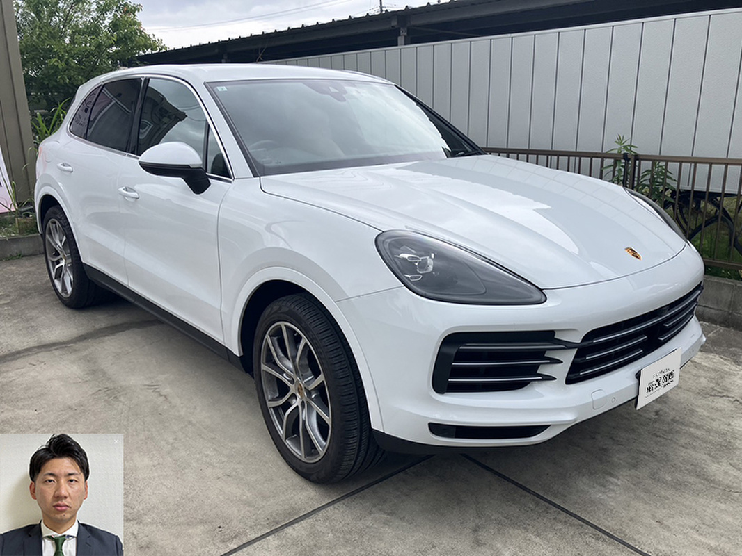 2019 ポルシェ カイエン ベージュ革シート買取実績